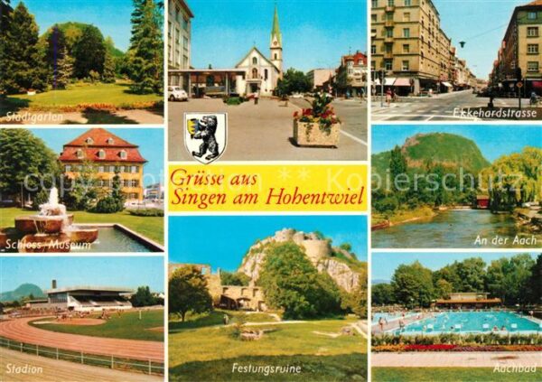 Singen Hohentwiel Stadtgarten Schloss Museum Stadion Fest