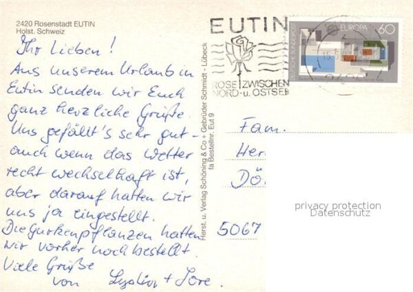 Eutin Fliegeraufnahme Markt Kirche Park Schlo – Bild 2