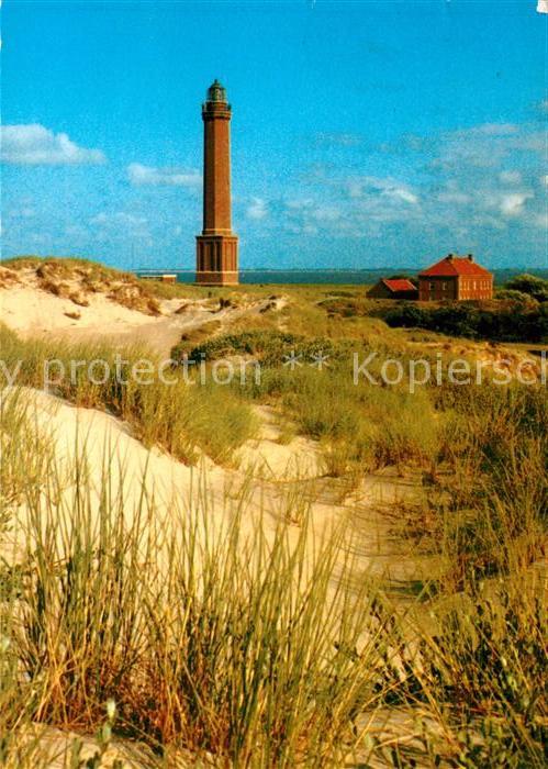 Norderney Nordseebad Dünen mit Leuchtturm