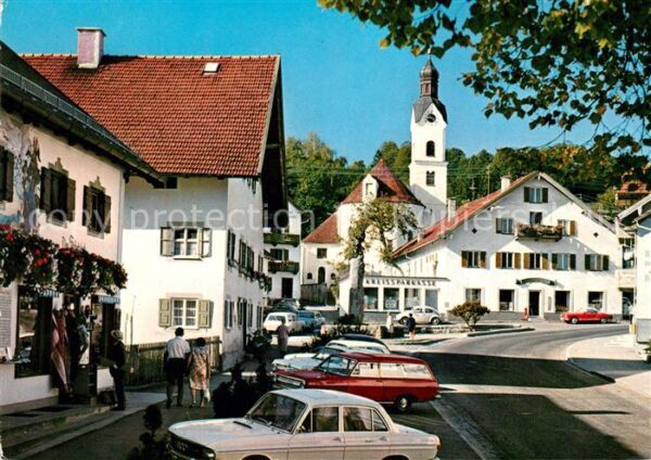 Bad Kohlgrub Ortsmotiv mit Kirche