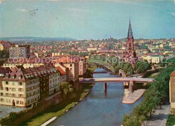 Pforzheim Zusammenfluss von Enz und Nagold