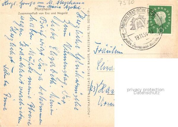 Pforzheim Zusammenfluss von Enz und Nagold – Bild 2
