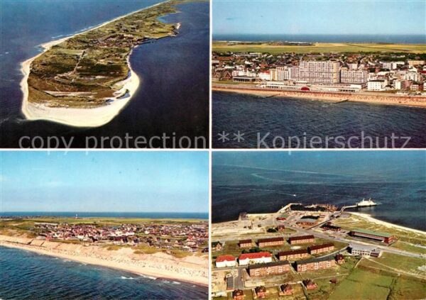 Insel Sylt Fliegeraufnahme Südspitze mit Hörnum We