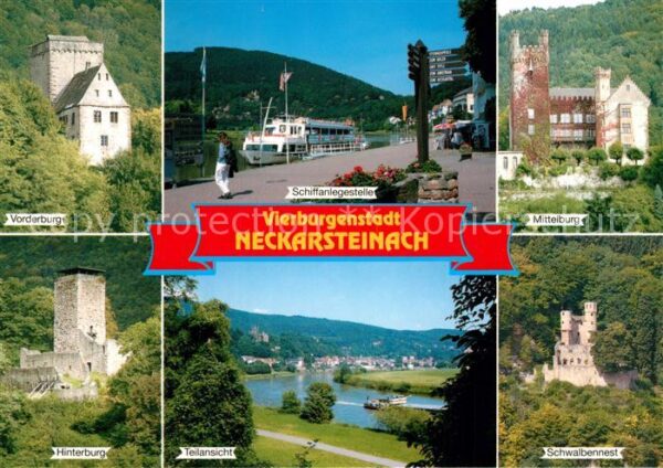 Neckarsteinach Schiffanlegestelle Schwalbennest Mittel