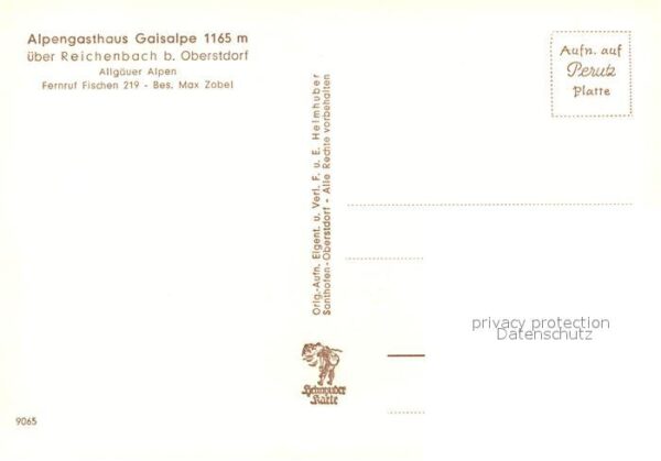 Reichenbach Oberstdorf Alpengasthaus Gaisalpe – Bild 2