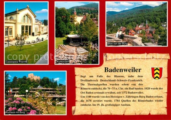 Badenweiler Cassiopeia-Therme Kurkonzert Kurhaus Bu