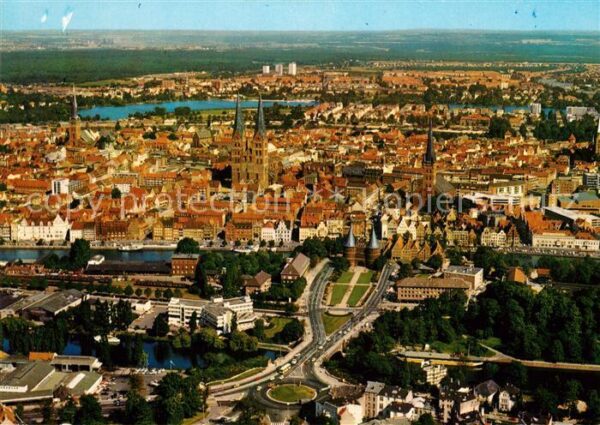 Luebeck Fliegeraufnahme