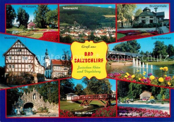 Bad Salzschlirf Mariengrotte Sole-Hallenbad Malerblick