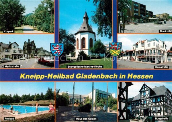 Gladenbach Freibad Burgstrasse Hainstrasse Marktpl