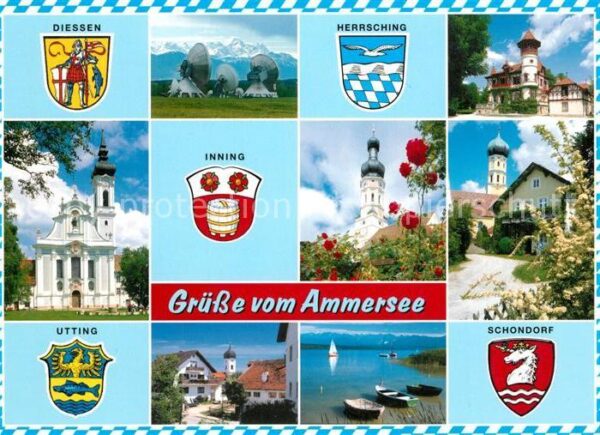 Ammersee Wappen Diessen Herrsching Inning Schond