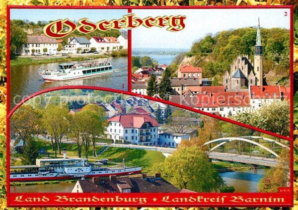 Oderberg Mark Seitenraddampfer Riesa St.-Nikolai-Kirc