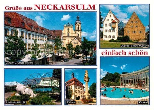 Neckarsulm Marktstrasse Stadthalle Ballei Aquatoll