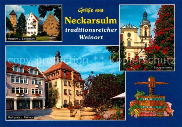 Neckarsulm Museum Schlossturm Marktplatz Rathaus S
