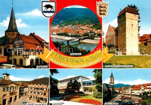 Eberbach Neckar Haspelturm Kurhaus Museum Kurzentrum Pu