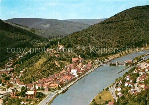 Hirschhorn Neckar Fliegeraufnahme