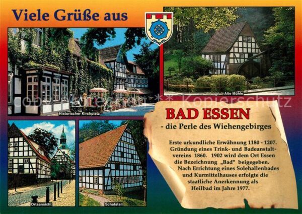 Bad Essen Alte Mühle Schafstall Historischer Kirc