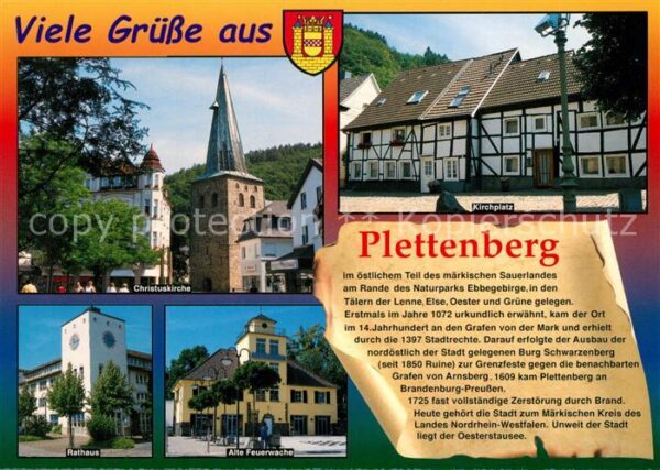 Plettenberg Christuskirche Rathaus Kirchplatz Alte