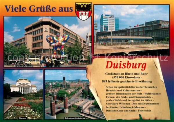 Duisburg Ruhr Bahnhof Theater Brunnen Lifesaver Deuts