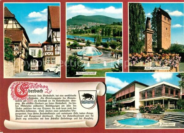 Eberbach Neckar Kurhaus Wasserspiele Pulverturm Pfarrho