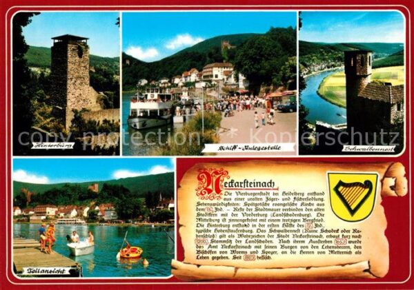 Neckarsteinach Hinterburg Schwalbennest Schiff-Anleges