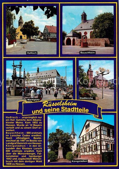 Ruesselsheim Main Hassloch Bauschheim Königstädten