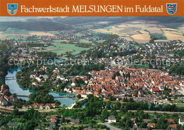 Melsungen Fulda Fliegeraufnahme