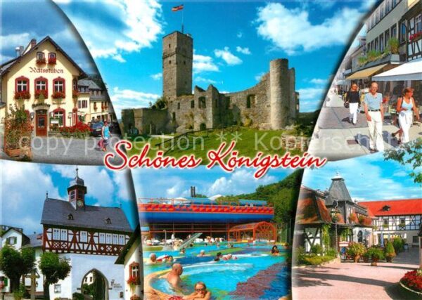 Koenigstein Taunus Burgruine Schwimmbad Ratsstuben