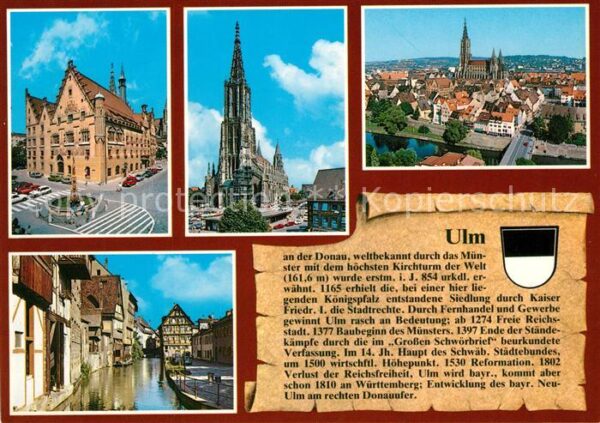 Ulm Donau Rathaus Münster Altstadt