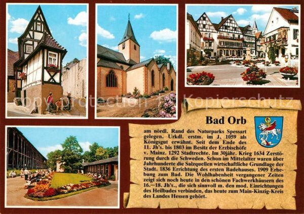 Bad Orb Kleinstes Haus St. Martins-Kirche Markt