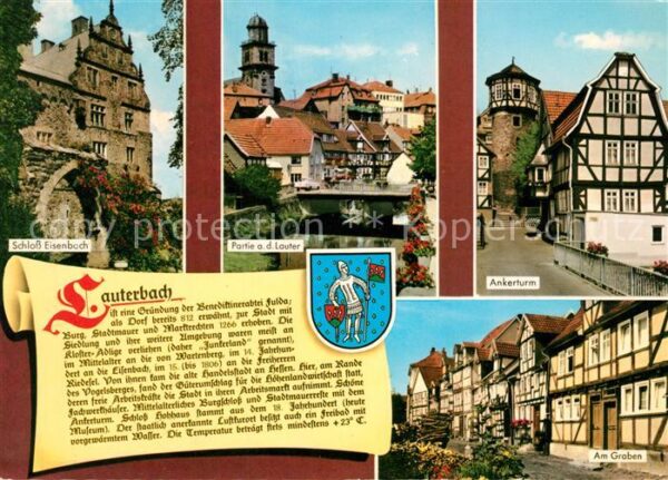 Lauterbach Hessen Ankerturm Schloss Eisenbach Am Graben
