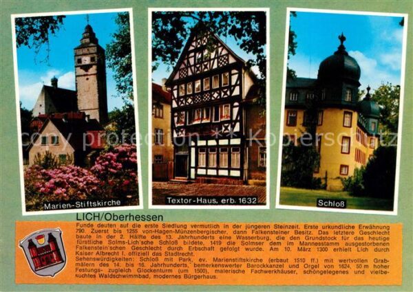 Lich Hessen Schloss Textor-Haus Marien-Stiftskirche