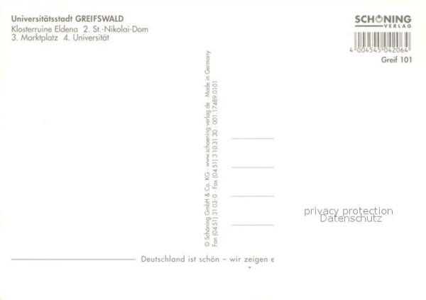 Greifswald Klosterruine Eldena St.-Nikolai-Dom Mar – Bild 2
