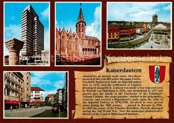 Kaiserslautern Rathaus Kirche Fackelrondel Eisenbahnst