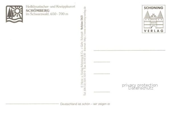 Schoemberg Schwarzwald Rathaus Tennishalle Höhenwellenbad – Bild 2