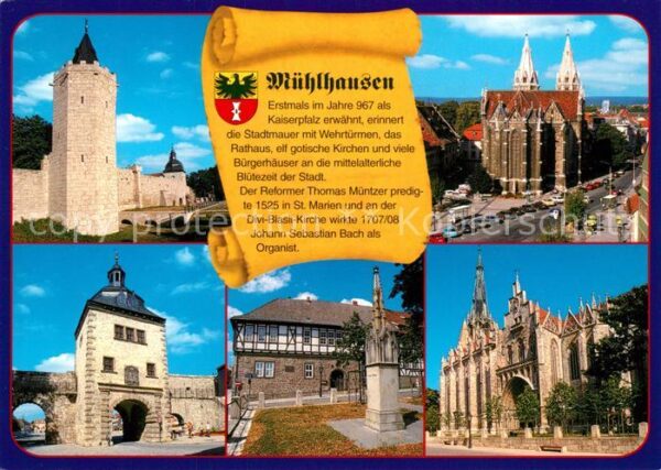 Muehlhausen Thueringen Divi-Blasii-Kirche Pfarrhaus St. Marien