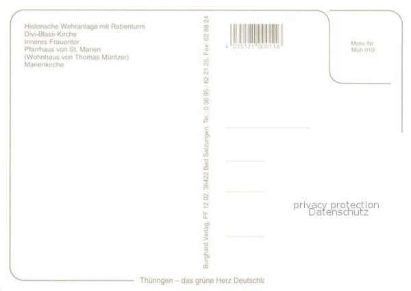 Muehlhausen Thueringen Divi-Blasii-Kirche Pfarrhaus St. Marien – Bild 2