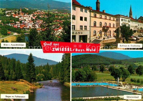 Zwiesel Niederbayern Rathaus Stadtplatz Regen Falkenstein