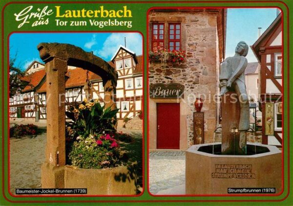 Lauterbach Hessen Baumeister-Jockel-Brunnen Strumpfbrunne
