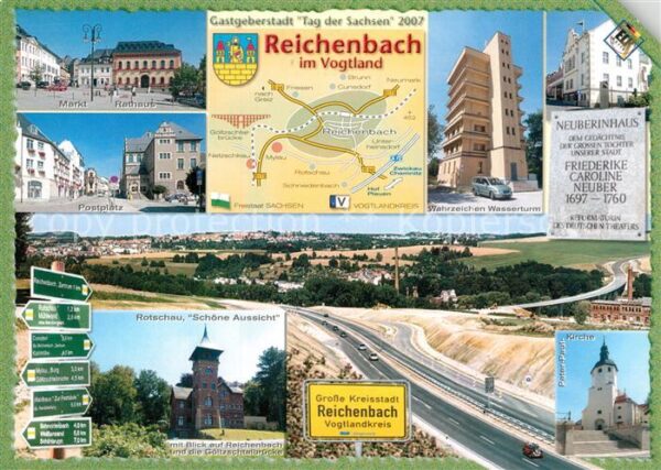 Reichenbach Vogtland Postplatz Markt Rathaus