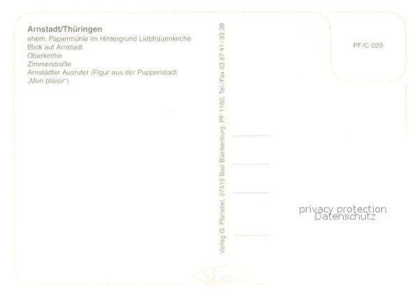 Arnstadt Ilm Oberkirche Papiermühle Zimmerstrasse – Bild 2