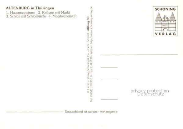 Altenburg Thueringen Hausmannsturm Rathaus Markt – Bild 2