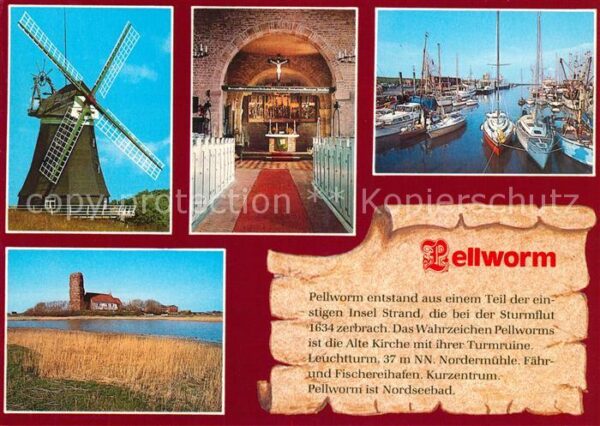 Pellworm Fischereihafen Windmühle