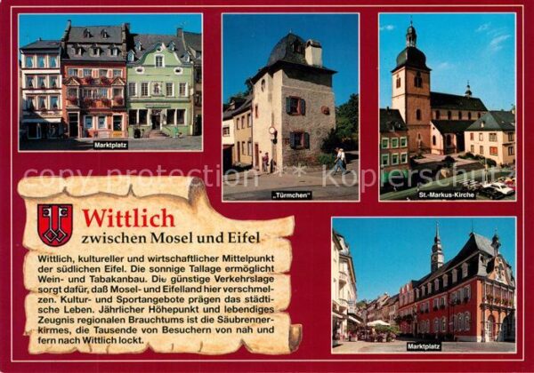 Wittlich Marktplatz St. Markus-Kirche Türmchen