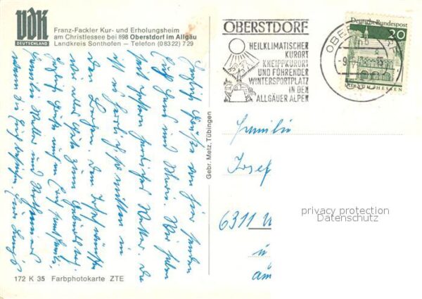 Oberstdorf Franz-Fackler Erholungsheim – Bild 2