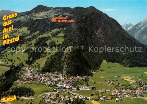 Arzl Pitztal Fliegeraufnahme