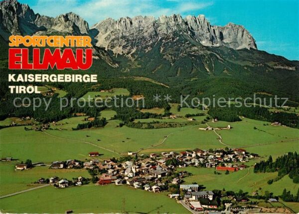 Ellmau Tirol Fliegeraufnahme Kaisergebirge