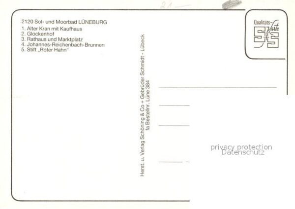 Lueneburg Alter Kran Kaufhaus Glockenhof Rathaus – Bild 2