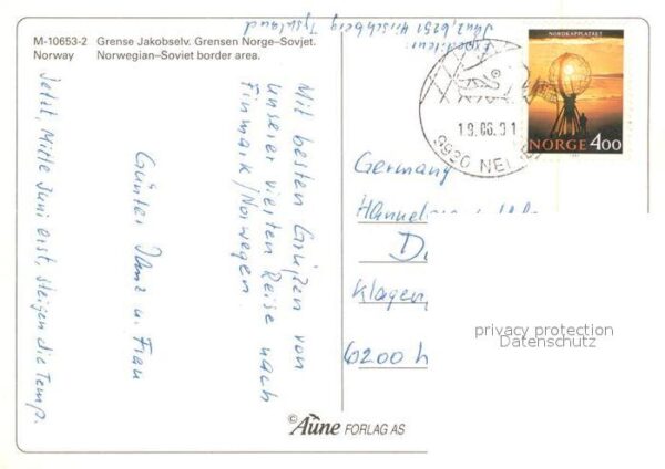 Norwegen Norge Grensen Kirche Post – Bild 2