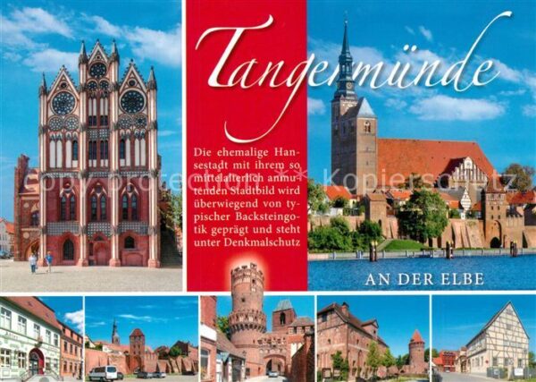 Tangermuende Kirche Rathaus Stadtor