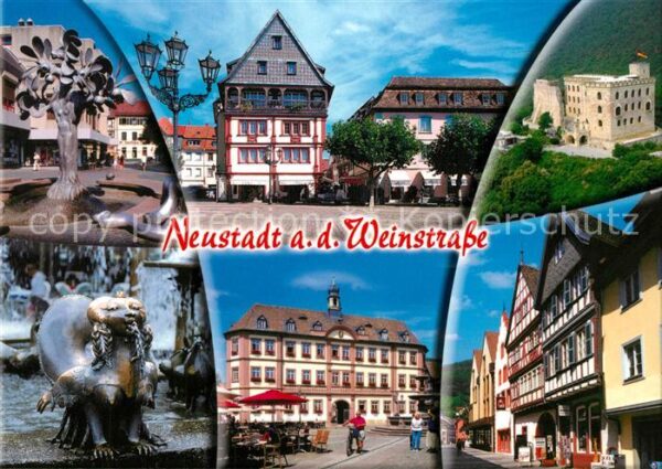 Neustadt Weinstrasse Rathaus Schloss Fachwerkhäuser Denkmäle